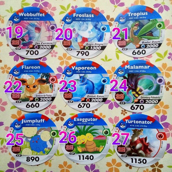 Ds202D Pokemon Medallion Choki Choki Great Card Satuan Bintang 2 Fs20F2S2