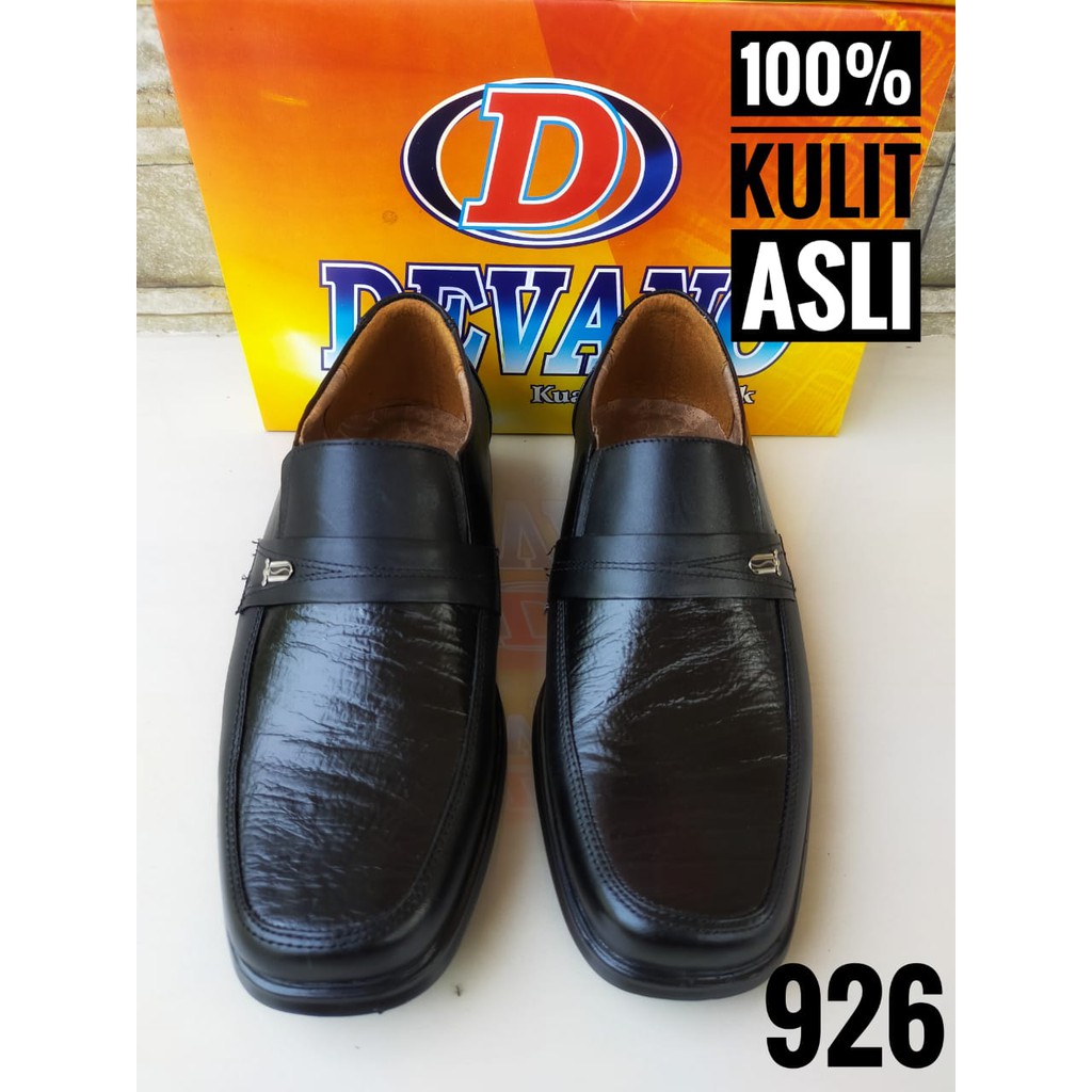 Sepatu DEVANO 926 kantor Pantofel kickers kulit asli pria dinas kerja murah