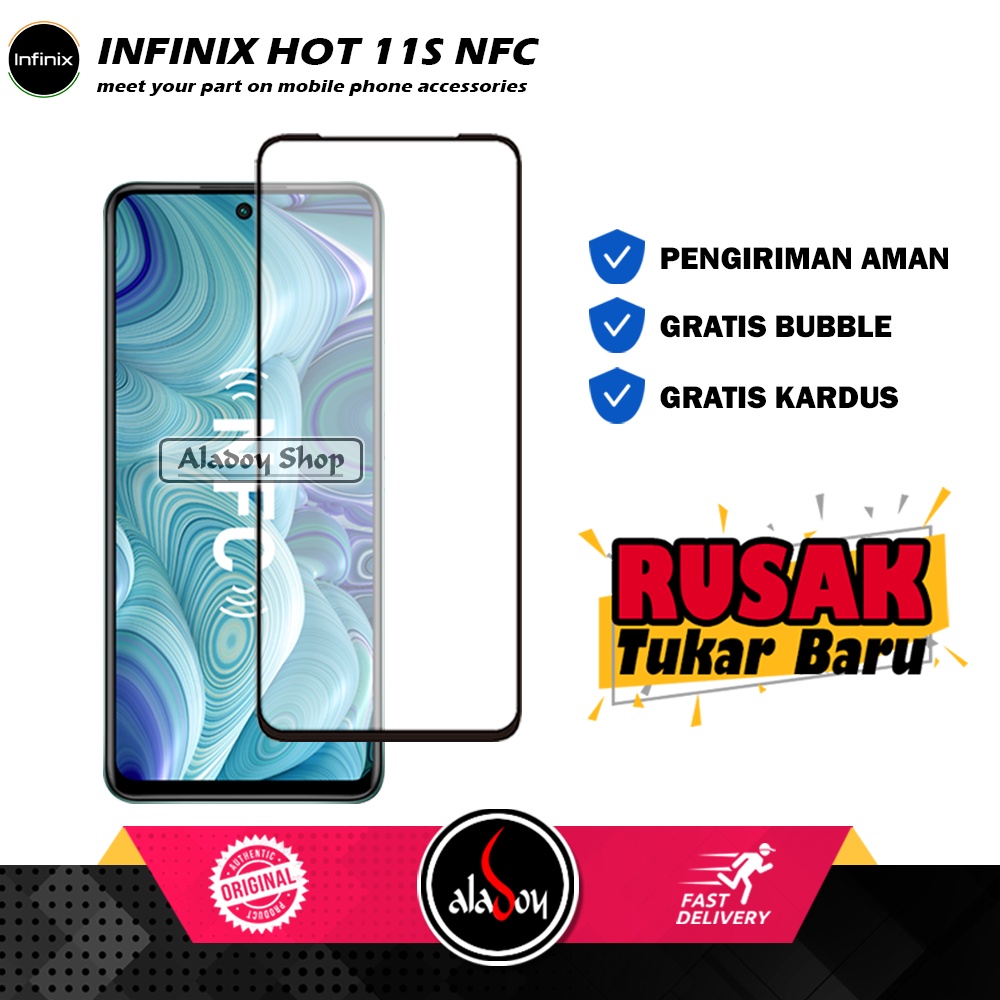 Tempered Glass Infinix Hot 11S NFC Anti Gores Layar Screen Protector