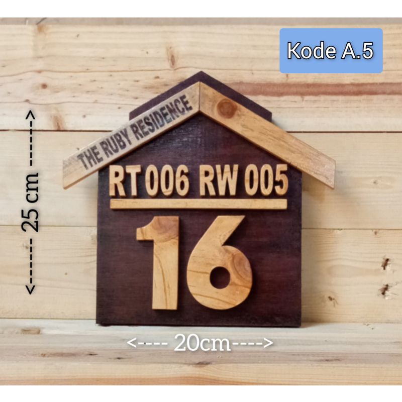 Jual Nomor Rumah Custom Unik Kayu huruf timbul Indonesia|Shopee Indonesia