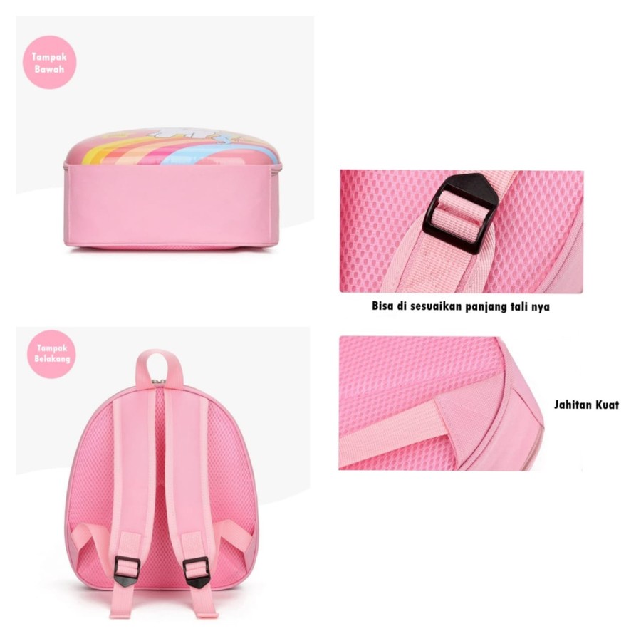 Tas Ransel Hardtop Anak Laki Laki Perempuan Sekolah TK PAUD SD Tas Backpack TA0006