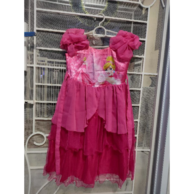 Dress Pink Princess Dress ultah Dress CNY 5-7 tahun keatas