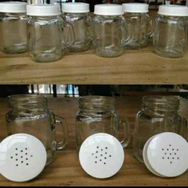 Gelas 120 ml + tutup / Gelas Souvenir / Gelas Lada Garam Merica