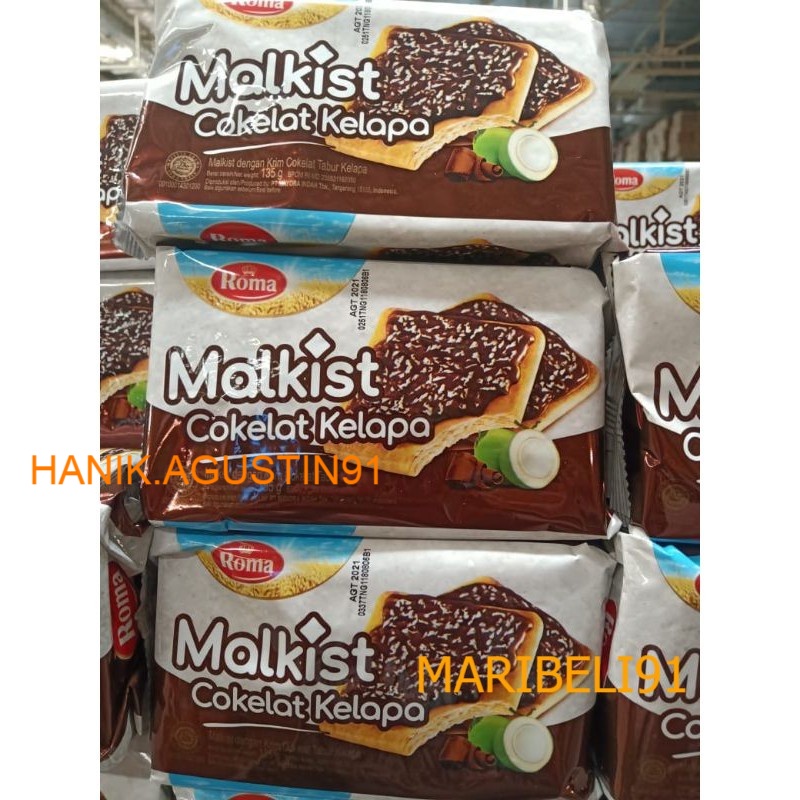 

Roma Malkist Cokelat Kelapa 135 Gr Maribeli91