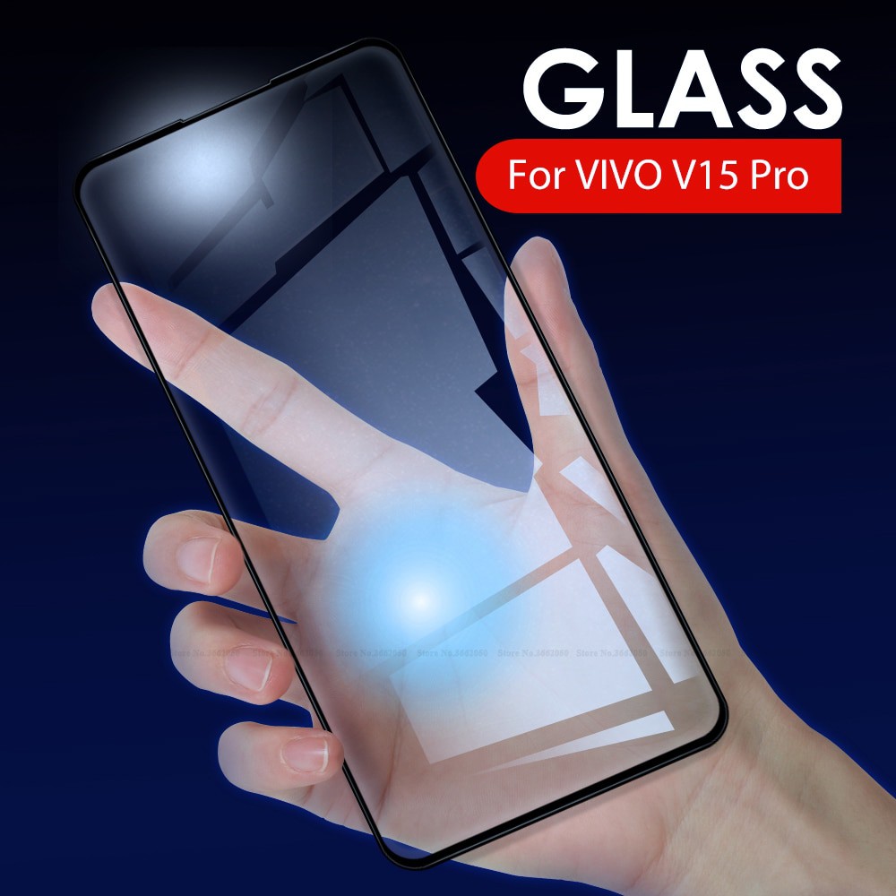 PROMO Tempered Glass VIVO V9, V15, V15 Pro, V17 Pro, V19 NEW TG Layar FULL COVER Black Premium