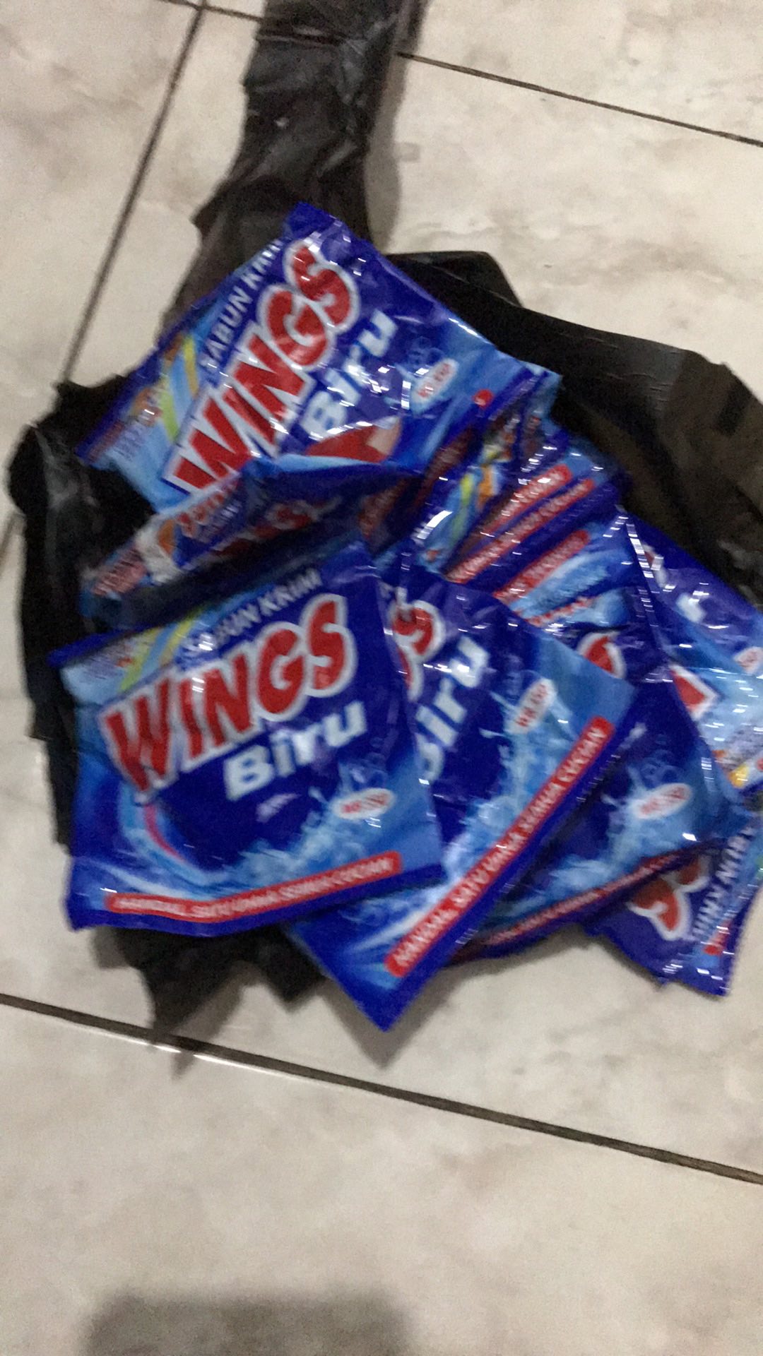 Sabun Krim Wings Biru Wb350/ Sabun Colek