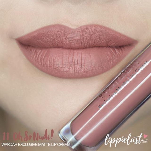 Wardah exclusive matte lip cream no 11 Oh So Nude
