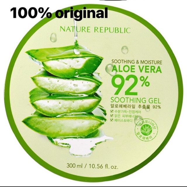 Nature Republic Aloe Vera Shooting Gel 100% Asli Korea