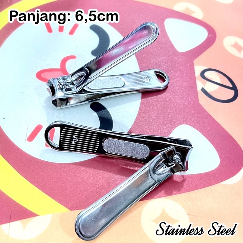 gunting kuku pemotong kuku medium large premium tajam stainless