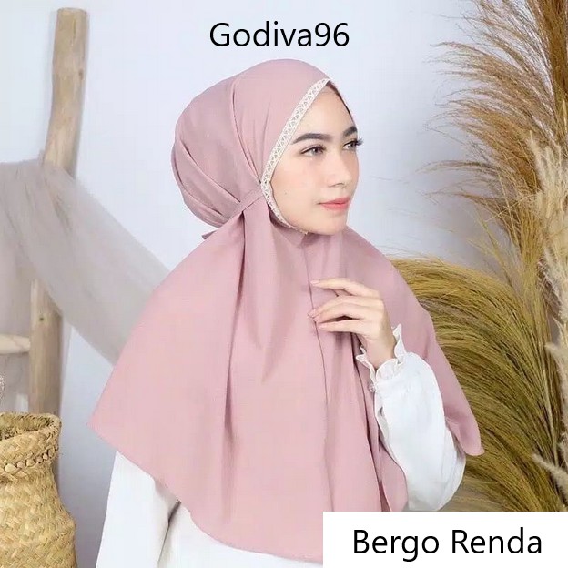 Godiva96 - BERGO DIAMOND RENDA | MARYAM KHIMAR AL-AZHAR | HIJAB INSTANT DAILY