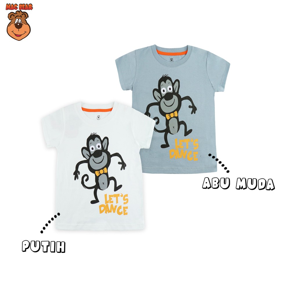 MacBear Baju Anak Laki-laki Kaos Animal Collection Dance