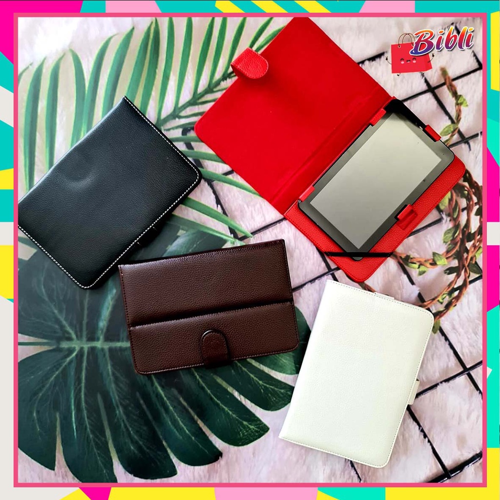 Sarung Tablet 7 Inch Universal Polos Flip Cover Leather Case Dompet Tab 7 Inci 𝘽𝘽 518