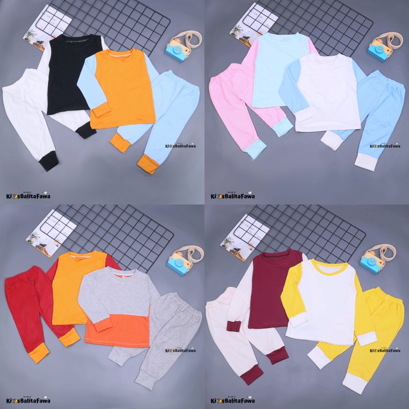 Baju Tidur Yummy uk Bayi 0-12 bulan / Setelan Baby Laki Perempuan One Set Panjang Murah Babycinnamon