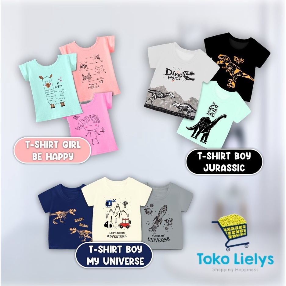 KAZEL TSHIRT ANAK LAKI LAKI KAZEL KAOS ANAK COWOK JURASSIC UNIVERSE BY HAPPY EDITION