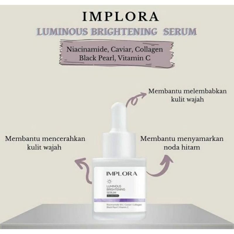 [ READY STOCK ] SERUM WAJAH IMPLORA | FACE SERUM BY IMPLORA (BPOM APPROVED)