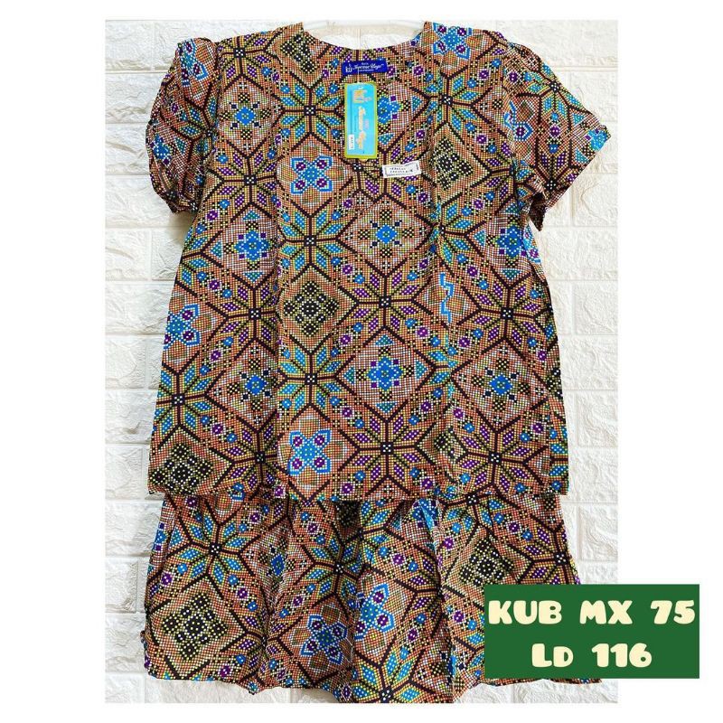 BABYDOLL KENCANA UNGU LABEL BIRU MAXI 75//MOTIF RANDOM