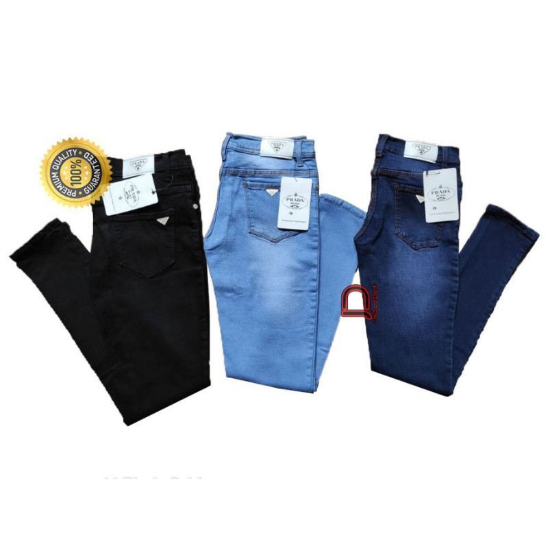 CELANA ANAK TANGGUNG JEANS POLOS SIZE 24-26 / SOFT JEANS