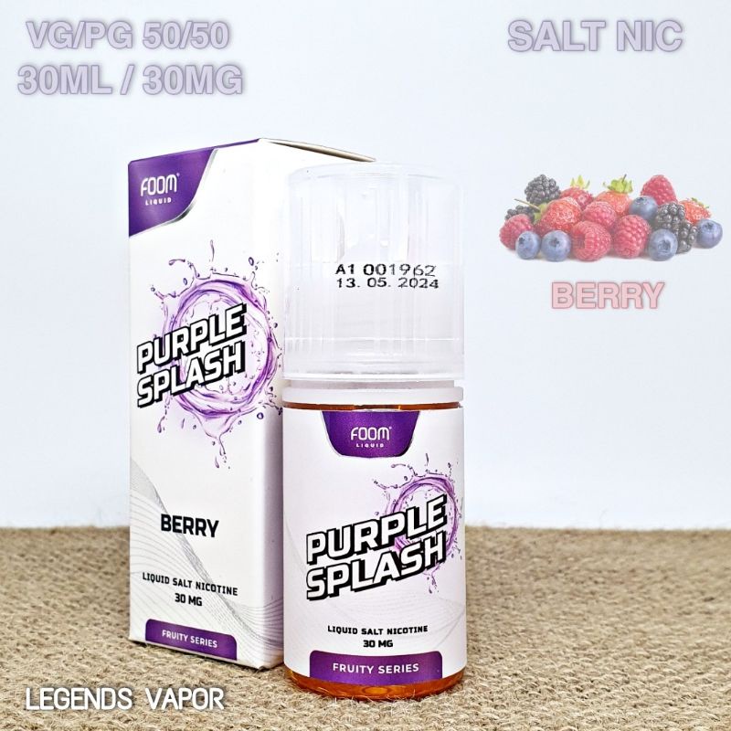 SALT NIC - FOOM PURPLE SPLASH Berry 30ML 30MG AUTHENTIC