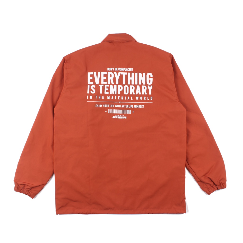 AFTERLIFE - Coach Jacket Temp Dusty Orange