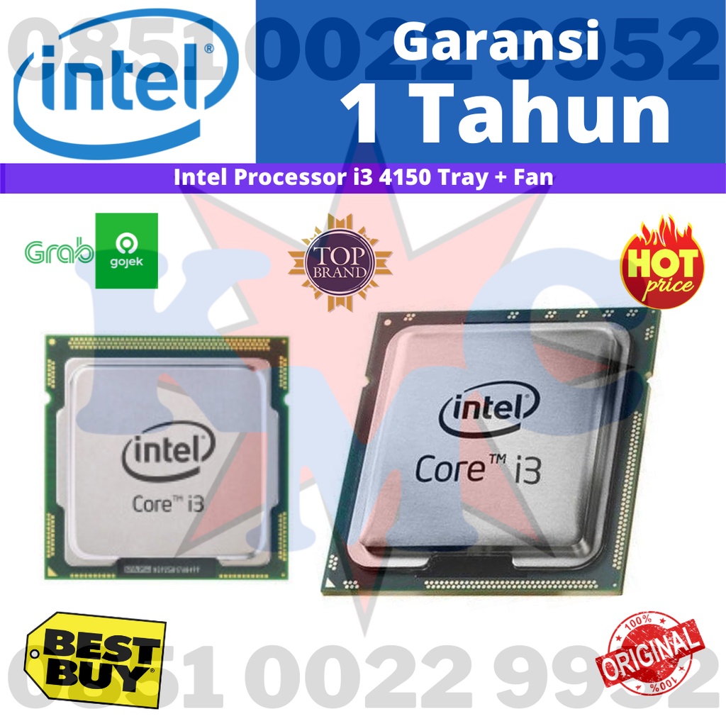 Intel Core I3-4150 Tray &amp; Fan Socket 1150