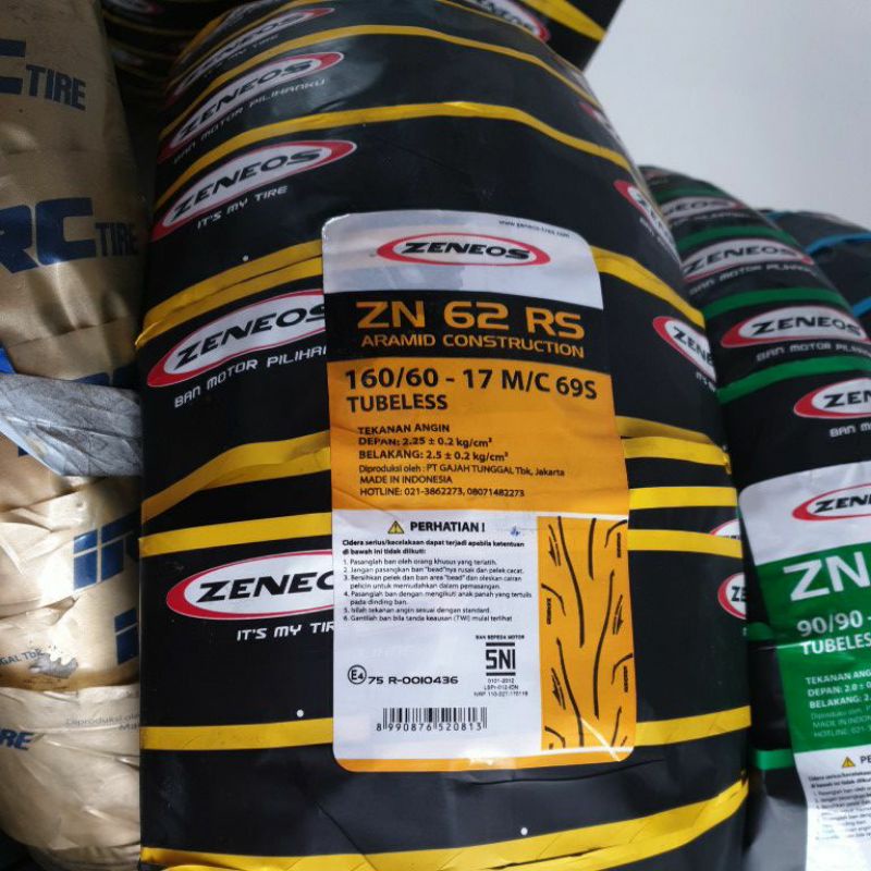 Ban Zeneos ZN62RS 160/60-17