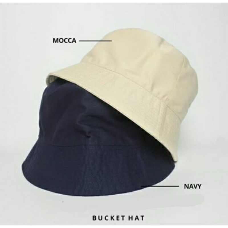 Topi BUCKET HAT Polos Topi Polos Kupluk Topi Pantai Topi Distro Pria Topi Gunung Outdor Topi Pancing