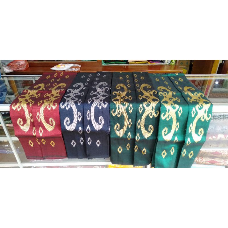 READY songket silungkang BEST SELLER bahan baju motif Borneo Makau kristal