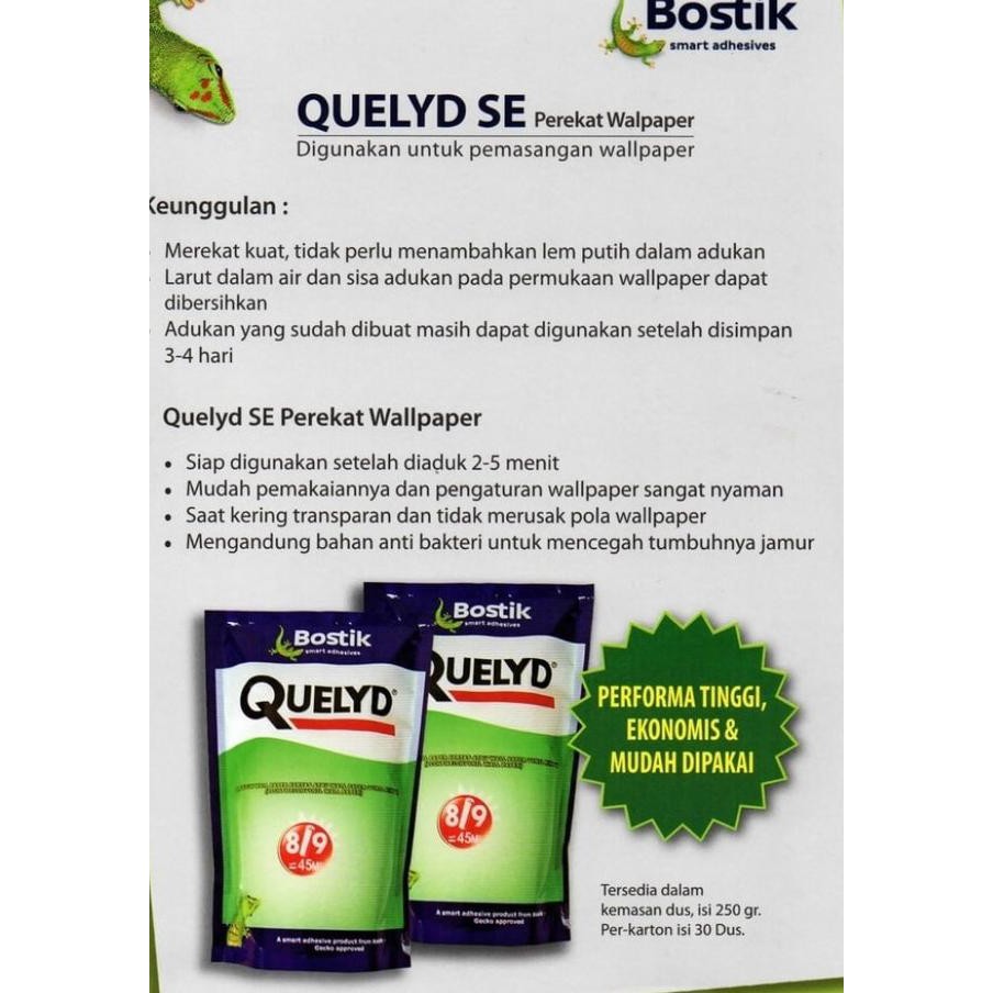 Quelyd SE Bostik Premium Lem Wallpaper Dinding