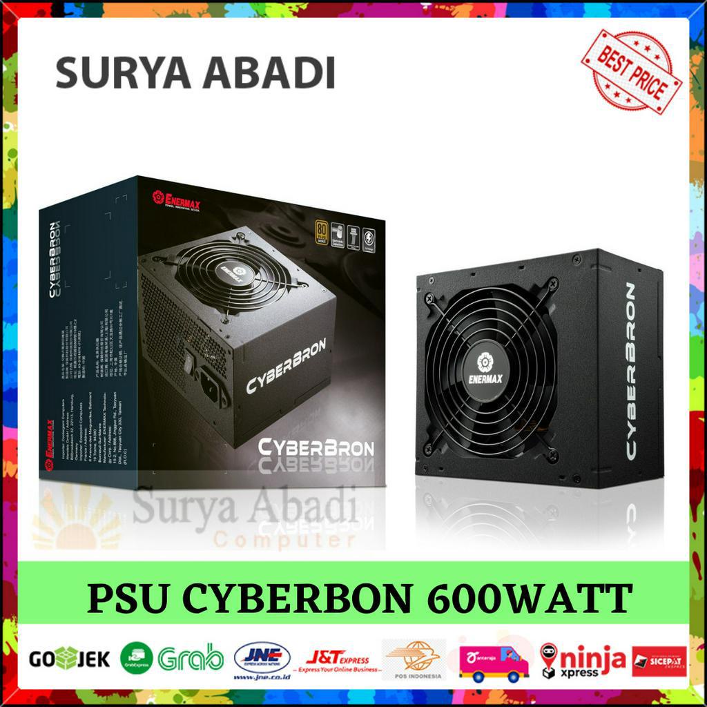 PSU POWER SUPPLY ENERMAX  CYBERBRON 600WATT BRONZE 80PLUS NON MODULAR