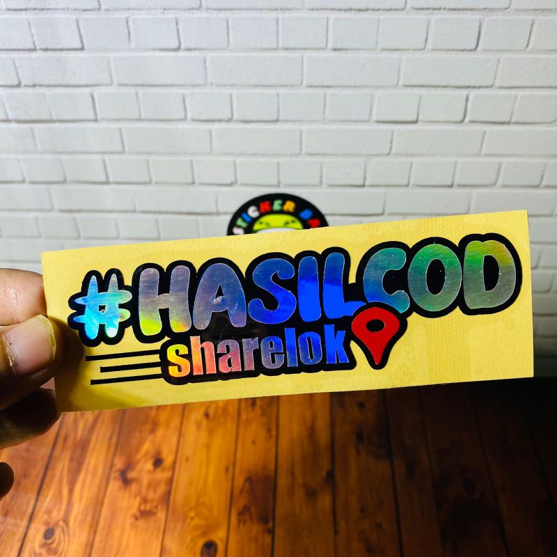 Stiker hasil cod sharlok cutting sticker motor helm viral 1pcs bukan printing