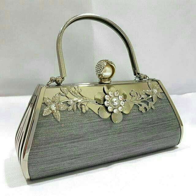 Tas Pesta Farnell Clutch Cantik Kondangan Glitter Glossy 2886/2876