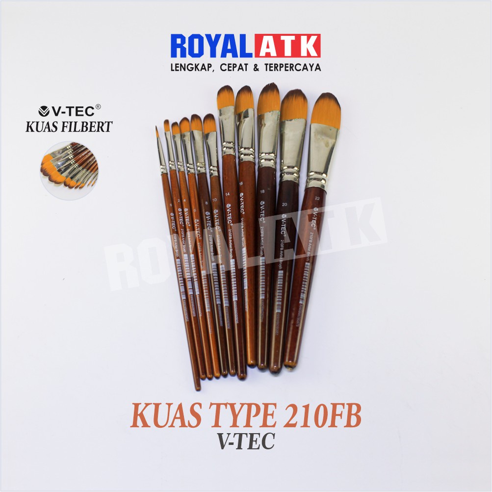 

Kuas Lukis Vtec Brush Filbert Tipe 210FB