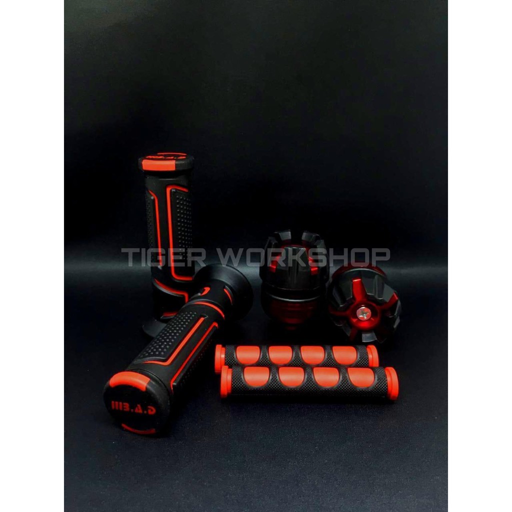 Handgrip B.A.D New + Jalu As Naga + Karet Handle Rem Dalam 1 Paket 3 Kombinasi Sempurna Untuk Motor