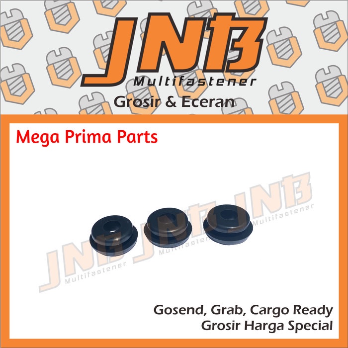 Karet Body Grommet Gromet Tutup Aki Dop Accu Bulat F1 3 PCS