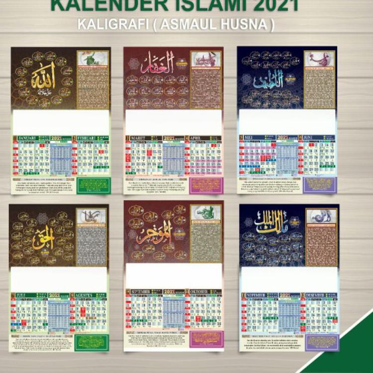 

Ready stock lf KALENDER ISLAM 2021 LENGKAP GAMBAR KALIGRAFI ASMAUL HUSNA O0 E9S