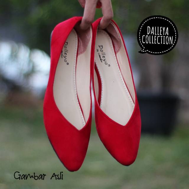 Sepatu Wanita Terhitz Lilyshoes AGUXI - real pict sepatu Dalleya teplek wanita balet simple casual