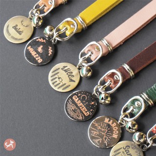 KALUNG KUCING KULIT ASLI CUSTOM NAMA STAINLESS STEEL KALUNG KUCING KULIT ASLI CUSTOM NAMA STAINLESS STEEL