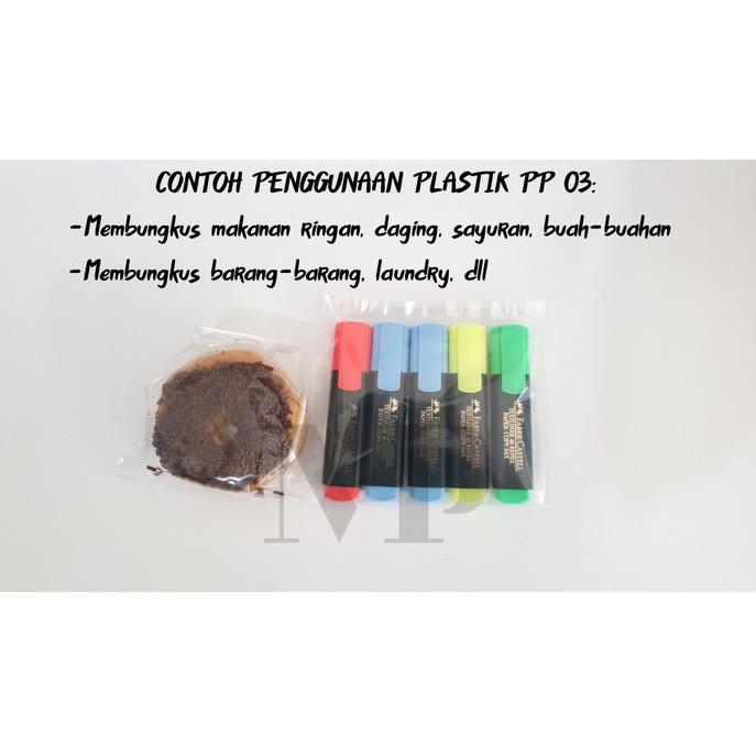 

Plastik PP Lebar 13 Tebal 03 13x20 13x25 13x30 Kantong Plastik Bening Transparan 88AMR3337