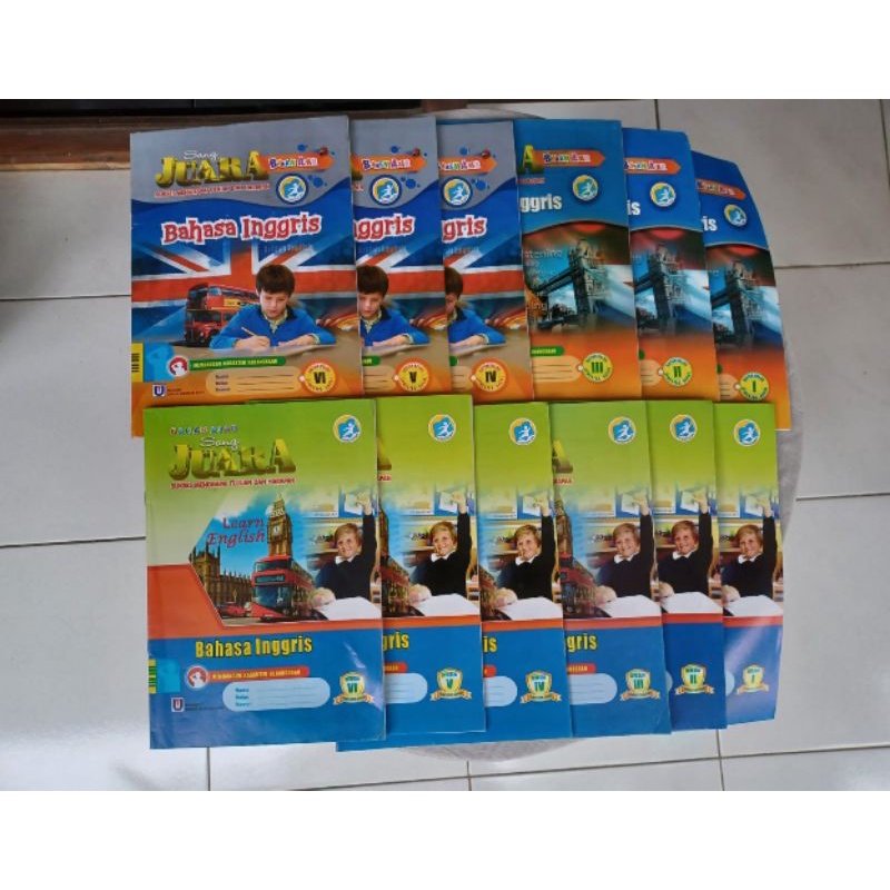 Lks/Modul Juara Sd Bahasa Inggris  kelas 1,2,3,4,5,6 Semester 1 Dan 2