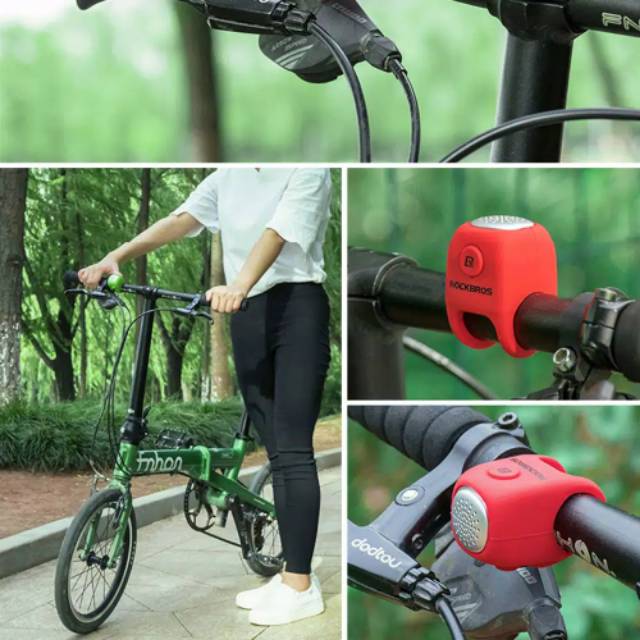 Rockbros electric bell bicycle bel sepede elektrik klakson sepeda rainproof horn