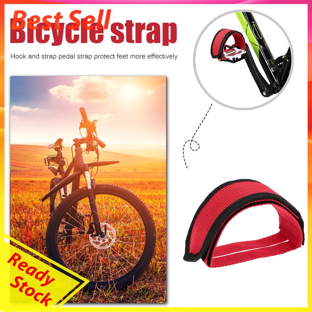 Nylon Bike Fixed Gear Pedal Strap Anti-slip Bicycle Extended Foot Straps