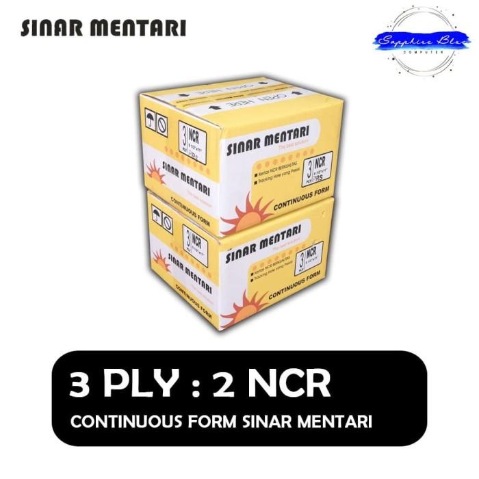 

Continuous Form Sinar Mentari 9 1/2 X 11 : 2 3 Ply Ncr Cf 9.5 X 11 Prs