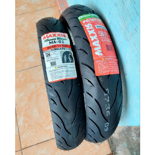 Ban luar tubeless maxxis green devil ring 14