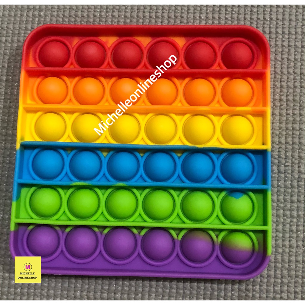 POP IT FIDGET PUSH UP POP ITS BUBBLE STRESS RELIEF BUBBLE SENSORY POP IT VIRAL TIKTOK-3