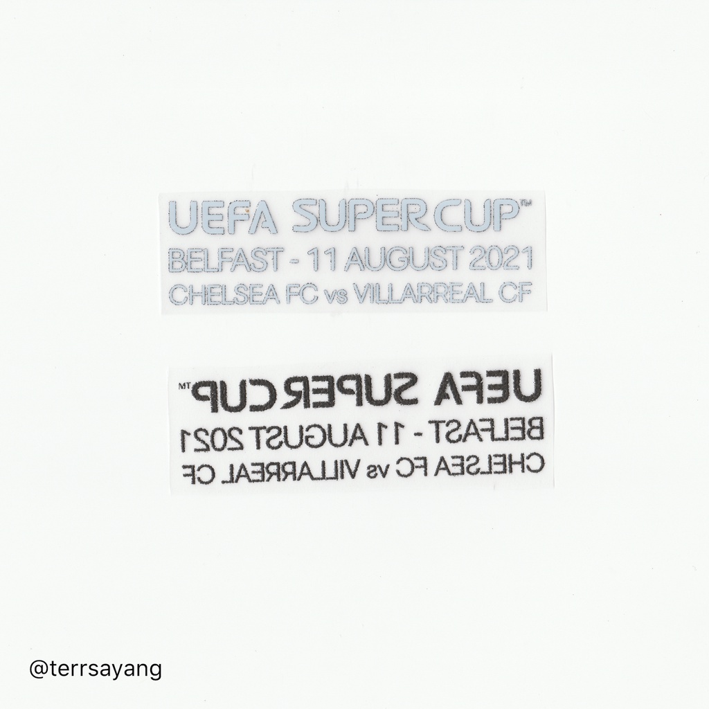 MDT Match Details Final UEFA Super Cup 2021 Chelsea