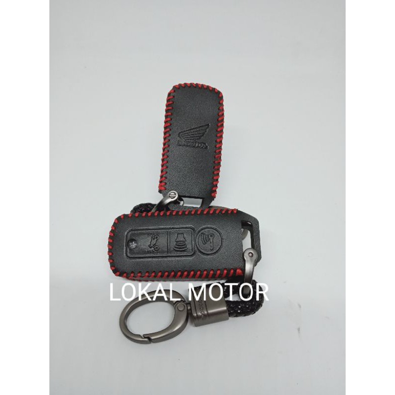 Gantungan kunci dan cover kulit remote keyless Honda PCX 150 ADV 150 FORZA