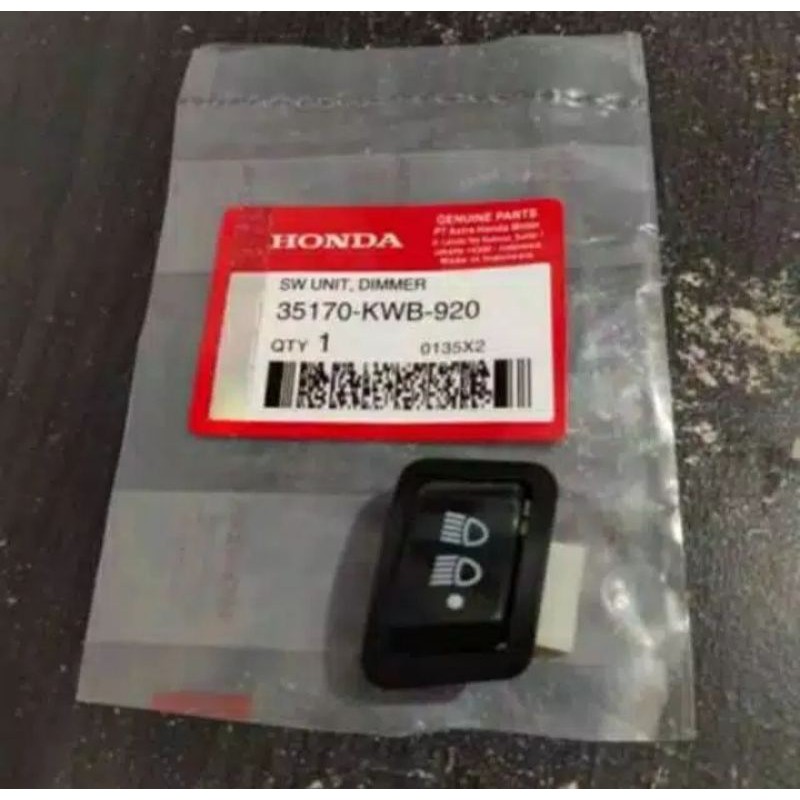 SAKLAR /Tombol Dim 3 Fungsi untuk honda of on deket on jauh all beat vario supra blade
