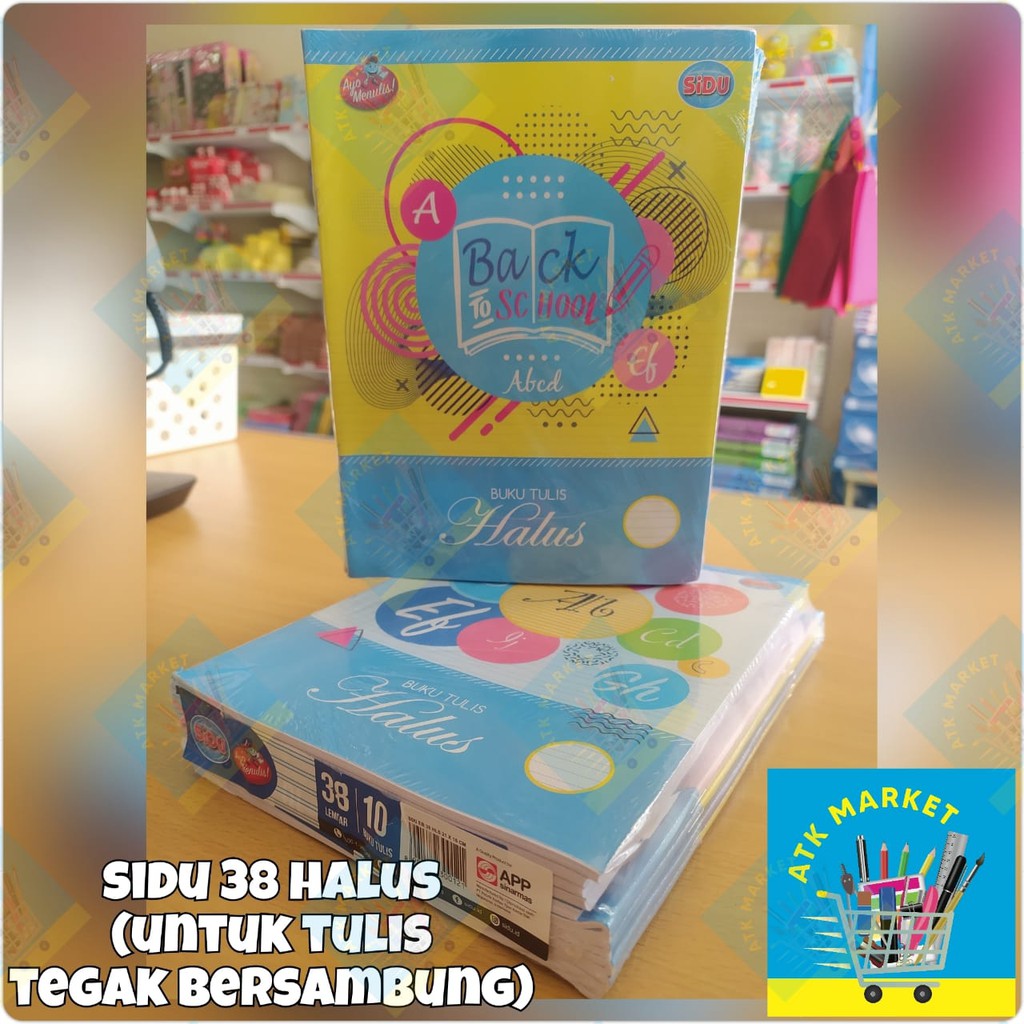 

(ECER) Buku Tulis Kwarto Halus / Tegak Bersambung SINAR DUNIA / SIDU (SINARMAS grup) 38 lbr