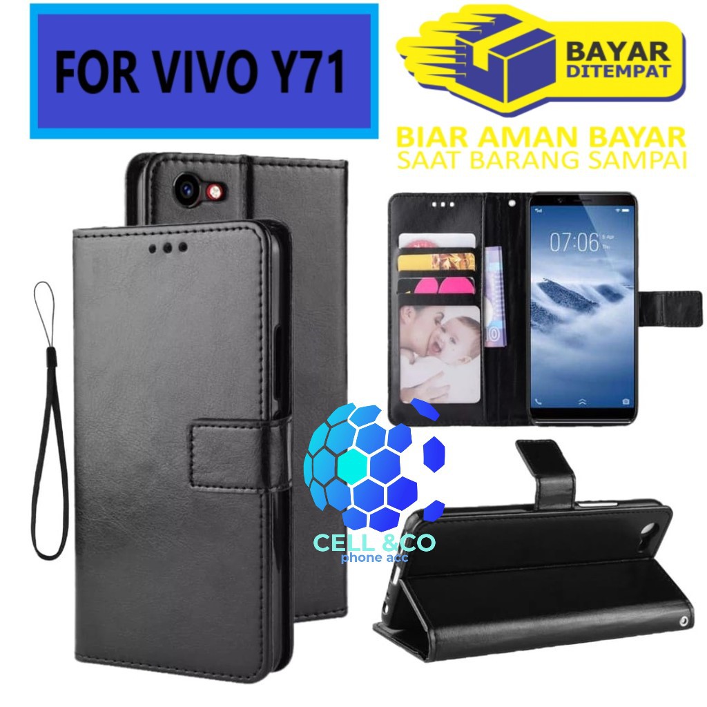 Flip cover VIVO Y71 Flip case buka tutup kesing hp casing flip case leather wallet