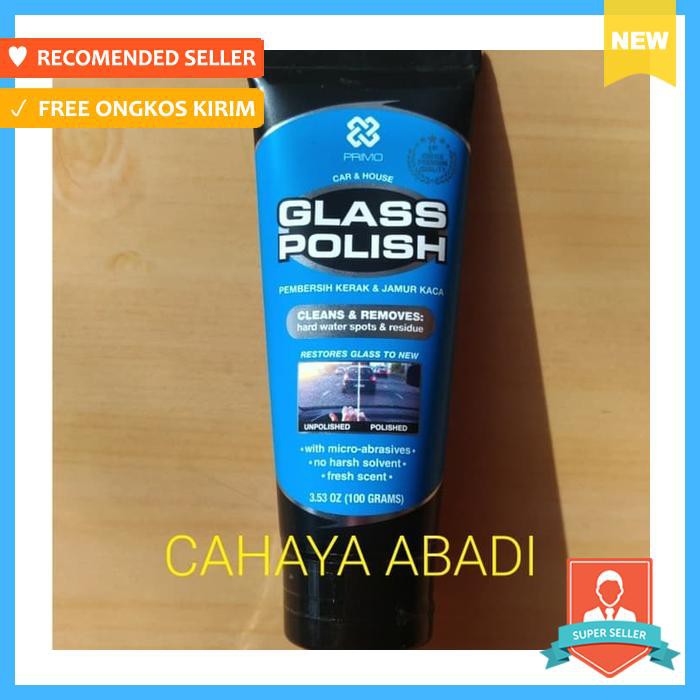 Pembersih jamur kaca mobil rumah / primo glass polish 100grm